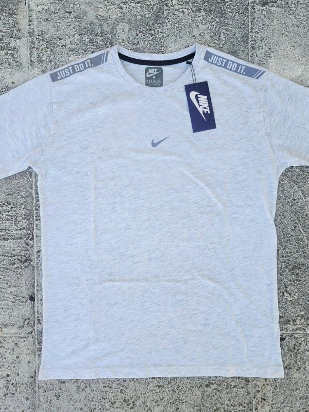 Nike Men Tee JUST DO IT T Shirt Short Sleeve Crew Neck AEROREADY Tee Size S NWT